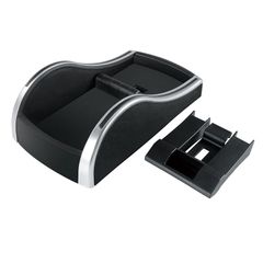 【新品】 槌屋ヤック(Tsuchiya Yac) 車内用品 トレイ ベンチシートコンソール ブラック/シルバー PF-317 0