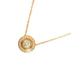 カルティエ Cartier ダムール パヴェ ダイヤ ネックレス 41cm K18 PG 750 ディアマン d Amour Necklace【証明書付き】 90339484