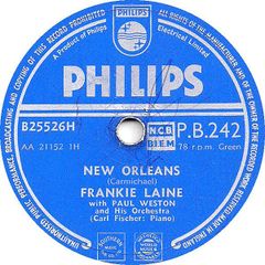 78RPM/SP Frankie Laine, Paul Weston & H New Orleans / Granada PB242 PHILIPS
