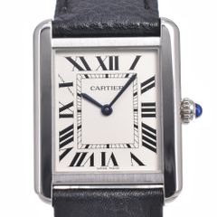 カルティエ CARTIER WSTA0030 タンクソロ シルバー クォーツ レディース 美品 保証書付き 腕時計 M#150985