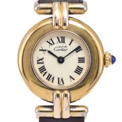カルティエ CARTIER W1000653 マスト コリゼ SM アイボリー クォーツ レディース 腕時計 M#150736