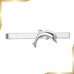 【新品】 Asienice シルバー イルカ ネクタイピン メンズ おしゃれ ネクタイピン 結婚式 おもしろ アクセサリー