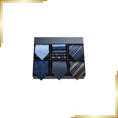 【新品】 [HISDERN] ビジネス用 ネクタイ 5本セット おしゃれ メンズ 結婚式 黄色 ネクタイ ストライプ 就活青 ブランド プレゼントチーフ付き T5-01