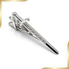 【新品】 Yierda おもしろ 剣 ネクタイピン メンズ シルバー ソード ネクタイピン おしゃれ 結婚式 ビジネス タイピン 剣道 アクセサリー プレゼン