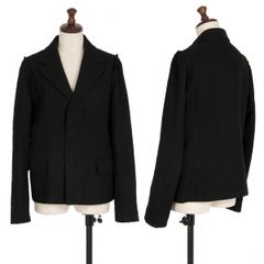 토리코 꼼데가르송 tricot COMME des GARCONSウール縮絨アウトシームショルダージャケット 黒M