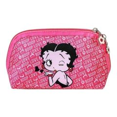 Betty Boop　ベティちゃん　ポーチ　ピンク　PINK　ベティブープ　化粧ポーチ　メイクポーチ　コスメポーチ　マルチポーチ　ペンケース　可愛い　アメコミ　キャラクター　レトロ　ギフト　プレゼント　海外製品