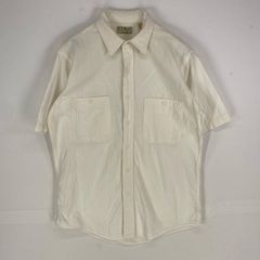 古着 80's/80年代 ヴィンテージ エルエルビーン L.L.Bean USA製 半袖シャツ ポケット ショートスリーブ M  ホワイト系 無地 メンズ