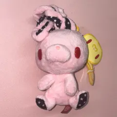 汎用うさぎ 星 ピンク ぬいぐるみキーホルダー