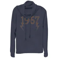 アンブランデッド レディース トップス Tシャツ グラフィック Unbranded Womens 1967 Cowlneck Graphic Lightweight Long Sleeve Navy
