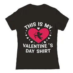 アンブランデッド レディース トップス Tシャツ グラフィック Unbranded Juniors My Valentines Day Shirt Graphic Tee Black ブラック