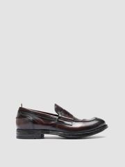 オフィチーネクリエイティブ メンズ シューズ オックスフォード レザー ローファー Officine Creative Balance 011 Leather Penny Loafers Burgun