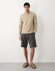 ジャック アンド ジョーンズ メンズ ボトムス ハーフパンツ・ショーツ ショートパンツ Jack Jones cargo shorts in dark Asphalt グレー