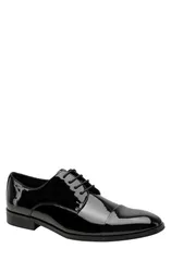 ケネスコール メンズ シューズ ダービー キャップ Kenneth Cole New York Henzer Patent Cap Toe Derby Black Patent ブラック