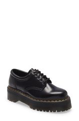 ドクターマーチン レディース シューズ オックスフォード プラットフォーム ダービー Dr Martens 8053 Quad Smooth Platform Derby Black ブラック