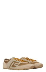 バルマン メンズ シューズ スニーカー メッシュ スエード レザー Balmain Racer 45 trainers in mesh and suede leather Men beige ベージュ