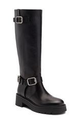 スチュアート ワイツマン レディース シューズ ブーツ・レインブーツ Stuart Weitzman Ren Knee High Boot Women BLACK LEATHER ブラック