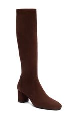 スチュアート ワイツマン レディース シューズ ブーツ・レインブーツ ヒール Stuart Weitzman Lucie Knee High Block Heel Boot Women WALNUT