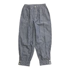 未使用 HED MAYNER ヘドメイナー Paper Touch Oxford Pants ペーパータッチ オックスフォード パンツ リネン混 ジョッパー S 青 ブルー レディース 古着 中古 USED