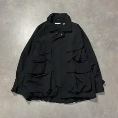GQ6954◇WYM LIDNM : MILITARY ALPINE TECH BLOUSON WYjk723◇M◇黒 ウィム バイ リドム ミリタリー アルペンテック ブルゾン ナイロンジャケット