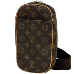 ルイ・ヴィトン Louis Vuitton ポシェット ガンジュ ボディバッグ ショルダーバッグ モノグラム ブラウン M51870 メンズ 【中古】