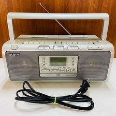 SONY CFD-W78 CDラジカセ ダブルカセット電源確認済 고장·부품용