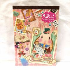 未使用　平成 レトロ　ヴィンテージ Q-LiA Romantic Rabbit 香りつき メモ 日本 クーリア Kawaii Stationery Heisei Retro Memo Vintage Japan 当時 ウサギ Rabbit ラビット 文房具