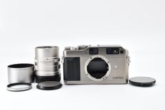 ★完動品★ CONTAX コンタックス G1 ボディ + Carl Zeiss Sonnar T* 90mm F2.8 レンジファインダー フィルムカメラ 標準レンズキット ＃5212