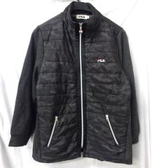 MMD-000220 FILA フィラ 長袖切替デザイン ジップアップブルゾン ジャンパー 迷彩 グレー系 ３L 중고