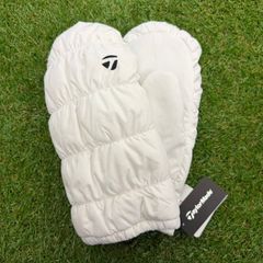 신품 미사용 品 テーラーメイド T-HEAT ウィンターミトン TO180 ゴルフ ウェア ホワイト TaylorMade 葛西店