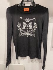 Juicy Couture オレンジタグ アメリカ製 長袖Tシャツ 55 王冠 黒⁠