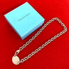 極 美品 TIFFANY&Co. ティファニー リターントゥ オーバル ネックレス