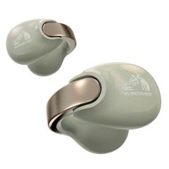 JVCケンウッド Victor HA-NP1T-GN ワイヤレスイヤホン Bluetooth Ver.5.3 オープンイヤー イヤーカフ アプリ対応 マルチポイント 合計24時間再生 マイク付き 小型 軽量 防水 音アクセ ソルティオリーブ【 dc7cc491