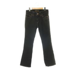 ヴィーナスジーン VienusJean デニムパンツ ジーンズ フレア ジッパーフライ 28×28 ブラック /DO ■MA