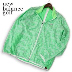 23SS★ new balance golf ニューバランス ゴルフ 通年★ ブロックシャドーロゴ ウインド ブルゾン ジャケット Sz.5 メンズ