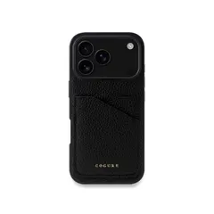 COGURE 互換品 iPhone 18 Pro ケース 本革 カード収納 COPC2 ブラック 0