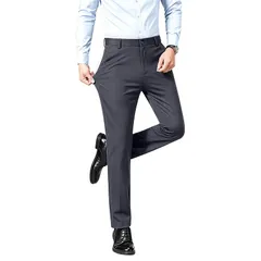 【新品】 [HMT] スラックス メンズ ズボン スーツパンツ 秋服 ロングパンツ メンズ ビジネス 仕事着 パンツ ノータック ストレッチ ウォッシャブル スリム 美脚 大きいサイズ 春秋冬服