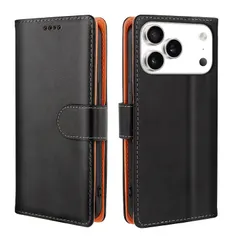 新品 iPhone 17 Pro 用 ケース 手帳型 アイフォン 17Pro手帳 あいふぉん 17 Pro 携帯カバー(ブラック)