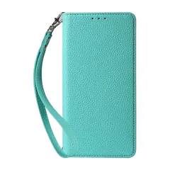 新品 PINLISHENG iPhone 11 ケース 手帳型 カードポケット付き スタンド機能 スマホケース(ライトグリーン)