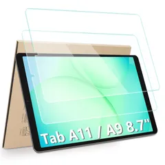 新品 Hianjoo 2枚セット Samsung Galaxy Tab A11 / A9 対応 保護フィルム 強化ガラス 硬度9H/飛散防止/高透過率 Samsung Galaxy Tab A11 / A9 8.7インチ 対応 フィルム ガラスフィルム タブレ