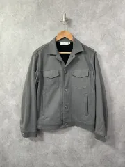 Byun メンズ スウェード ジャケット グレー M