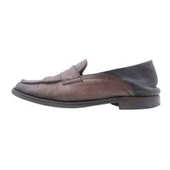 良品 OFFICINE CREATIVE オフィチーネクリエイティブ コインローファー ペニーローファー スリッポン シューズ 革靴 43/27.0 ブラウン メンズ 古着 中古 USED