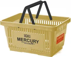 【送料無料】【数量限定】42×29.2×22cm ベージュ ショッピング マーケット 買い物カゴ バスケット MEMABABE イン