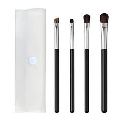 貝印 KAI cosmeup コスメアップ メイクブラシ アイシャドーブラシ 熊野筆 ケース付き 4本 1c18e287
