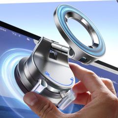 LISEN スマホホルダー 車 マグネット【2026真空ナノゲル吸盤+究極の磁気固定】車載スマホホルダー Magsafe 車載ホルダー | 24×N55磁石 ネイルを保護する 3軸回転 多角度調整 片手操作 0.1秒で着脱 レバー固定 洗って ca0a67f3