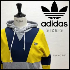 5W-0361 adidas originals アディダスオリジナルス パーカー プルオーバー パーカー 切替カラー グレー×黄