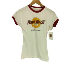 ハードロックカフェ Hard Rock Cafe AMSTERDAM リンガー ミニ 半袖 Tシャツ Y2K レディース XS