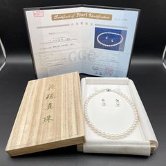 アコヤ真珠 真珠科学研究所 鑑別書 約7mm-7.5mm ネックレス Silver
