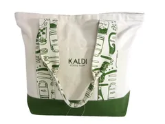 k03260909003　KALDI　0　緑×アイボリー　　バッグ　トートバッグ　通年