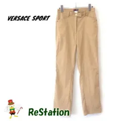 【中古】ヴェルサーチ スポーツ VERSACE SPORT パンツ ベージュ レディース