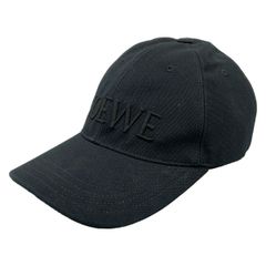 LOEWE(ロエベ) キャップ ONE SIZE - 黒 コットン